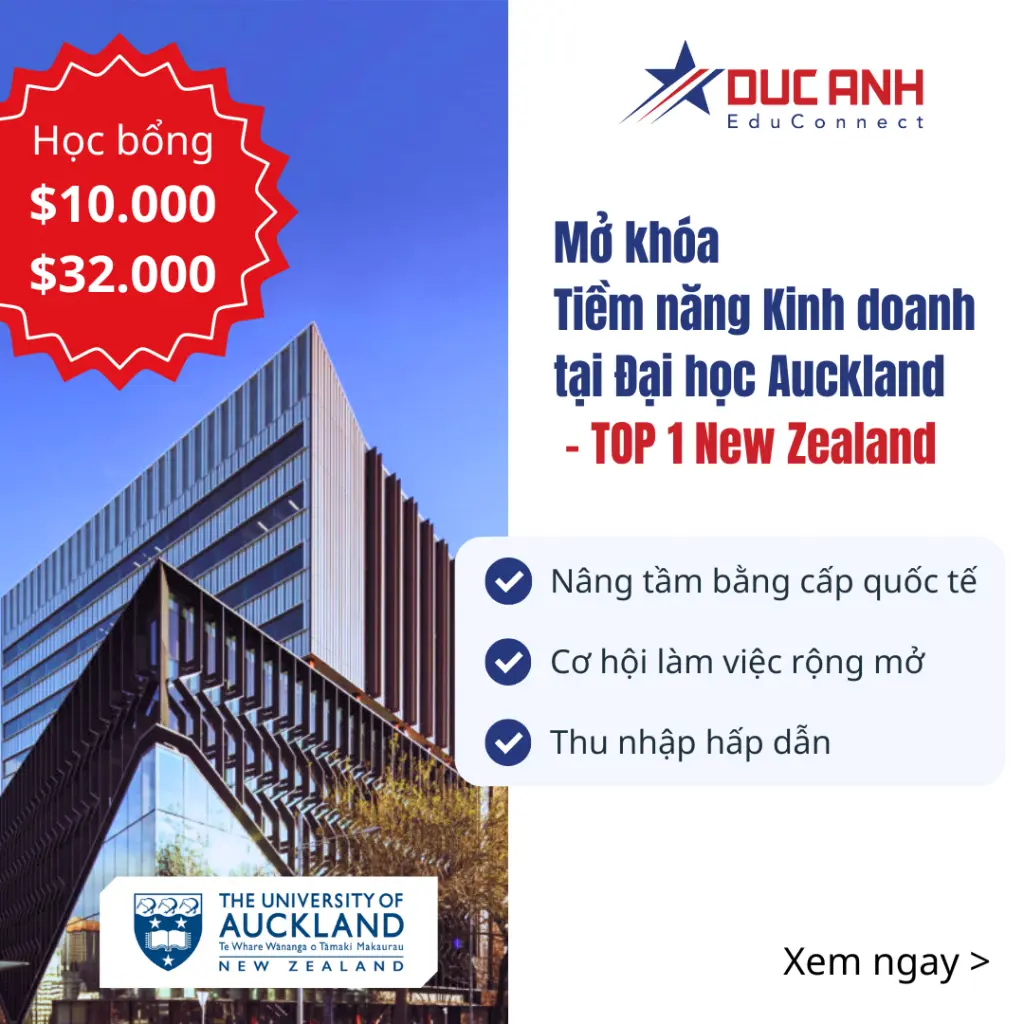 Mở khóa tiềm năng kinh doanh của bạn tại Đại học Auckland, Số 1 New Zealand