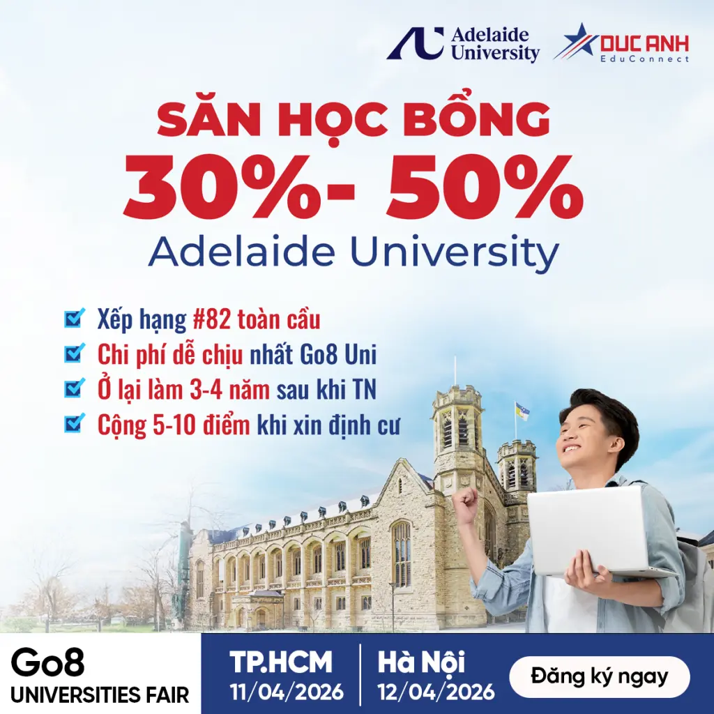 Sở hữu bằng đại học Group of Eight với chi phí dễ chịu hơn bạn nghĩ