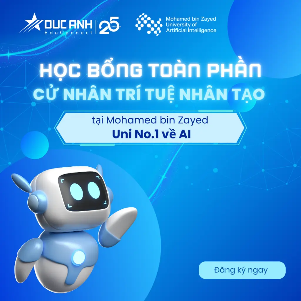 MỜI NỘP HỒ SƠ HỌC BỔNG TOÀN PHẦN KHOÁ CỬ NHÂN TRÍ TUỆ NHÂN TẠO