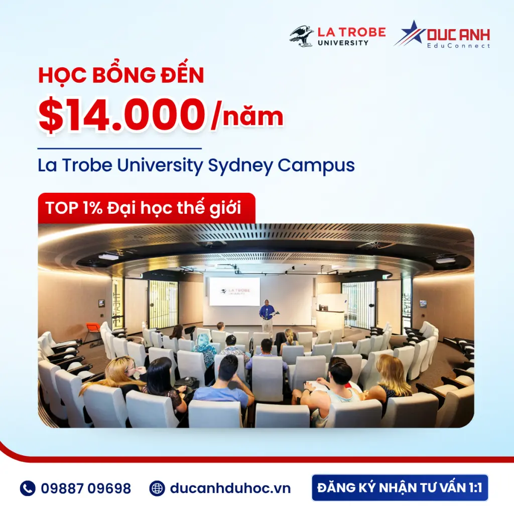 CHỌN LA TROBE SYDNEY HAY LA TROBE MELBOURNE? CẢ HAI ĐỀU CÓ HỌC BỔNG KHỦNG