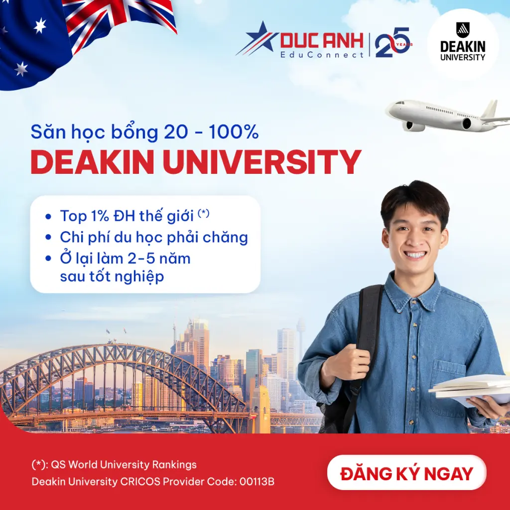 DEAKIN UNIVERSITY – HỌC NGÀNH HOT, NHẬN HỌC BỔNG 20% – 100%