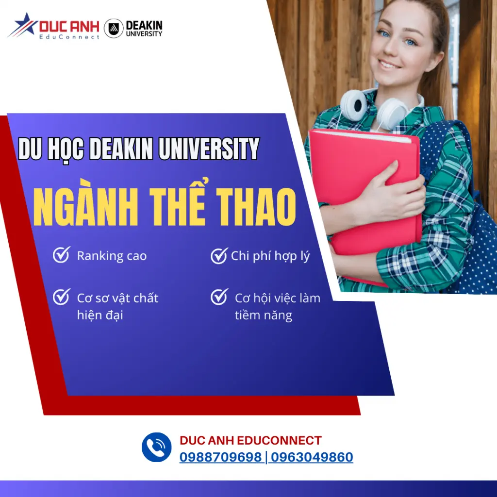 DU HỌC ÚC KHỐI NGÀNH THỂ THAO SỨC KHOẺ TẠI DEAKIN UNIVERSITY