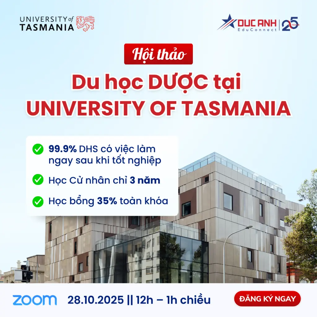 DU HỌC NGÀNH DƯỢC: 99,9% DU HỌC SINH TỐT NGHIỆP CÓ VIỆC LÀM – MỜI DỰ HÔI THẢO ONLINE