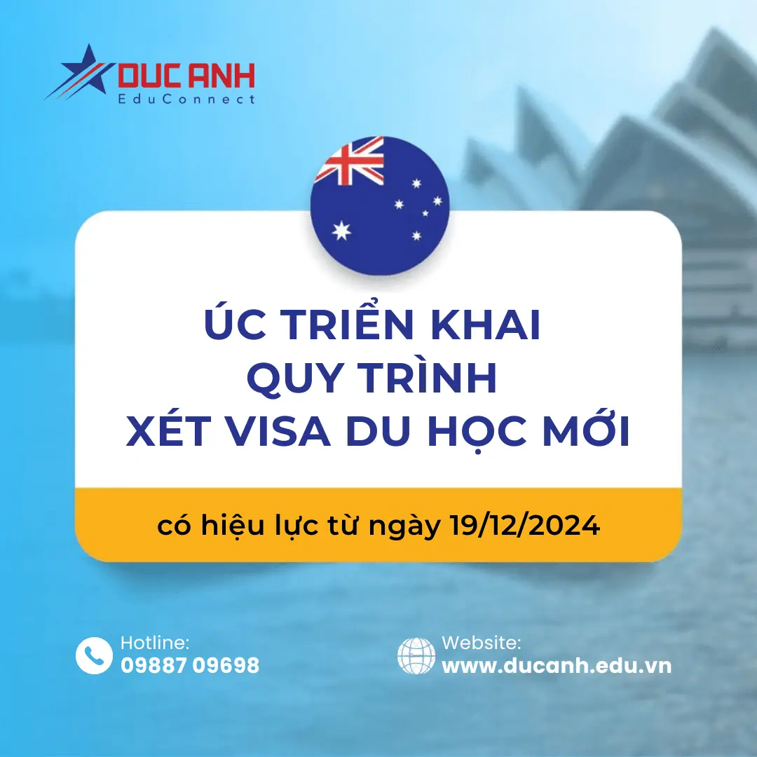 HIỆU LỰC NGAY LẬP TỨC: ÚC TRIỂN KHAI QUY TRÌNH XÉT VISA DU HỌC MỚI