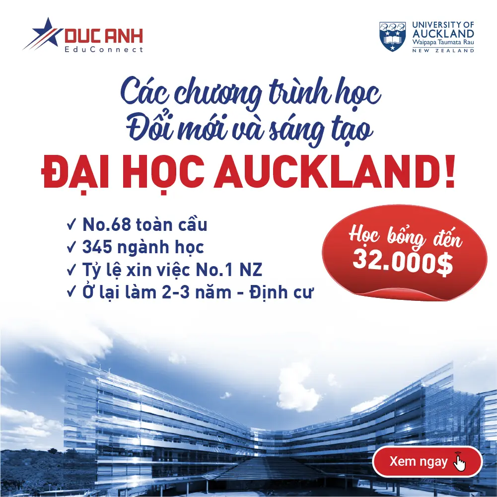 CÁC CHƯƠNG TRÌNH HỌC SÁNG TẠO VÀ ĐỔI MỚI TẠI ĐẠI HỌC AUCKLAND - ĐIỂM ĐẾN CHO NHỮNG NGƯỜI TIÊN PHONG