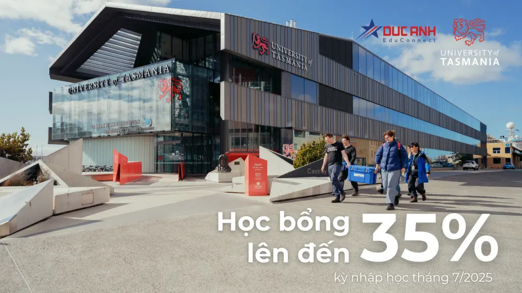 CÔNG BỐ HỌC BỔNG LÊN ĐẾN 35% HỌC PHÍ TẠI UNIVERSITY OF TASMANIA