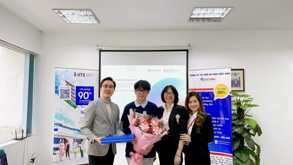 SUẤT HỌC BỔNG 100% DUY NHẤT TOÀN CẦU Đã về tay học sinh công ty Đức Anh EduConnect!