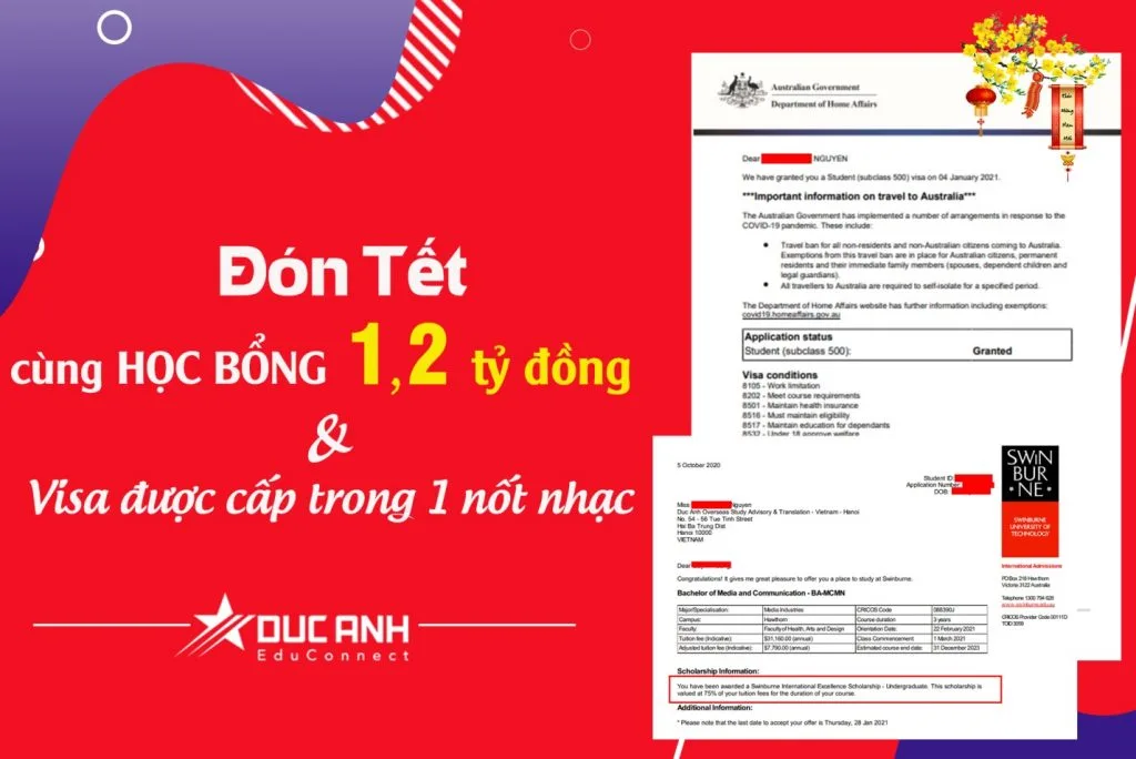 Quỳnh Hương ẵm học bổng 75% học phí ~ 1,2 tỷ đồng- Visa được cấp trong vòng 1 nốt nhạc