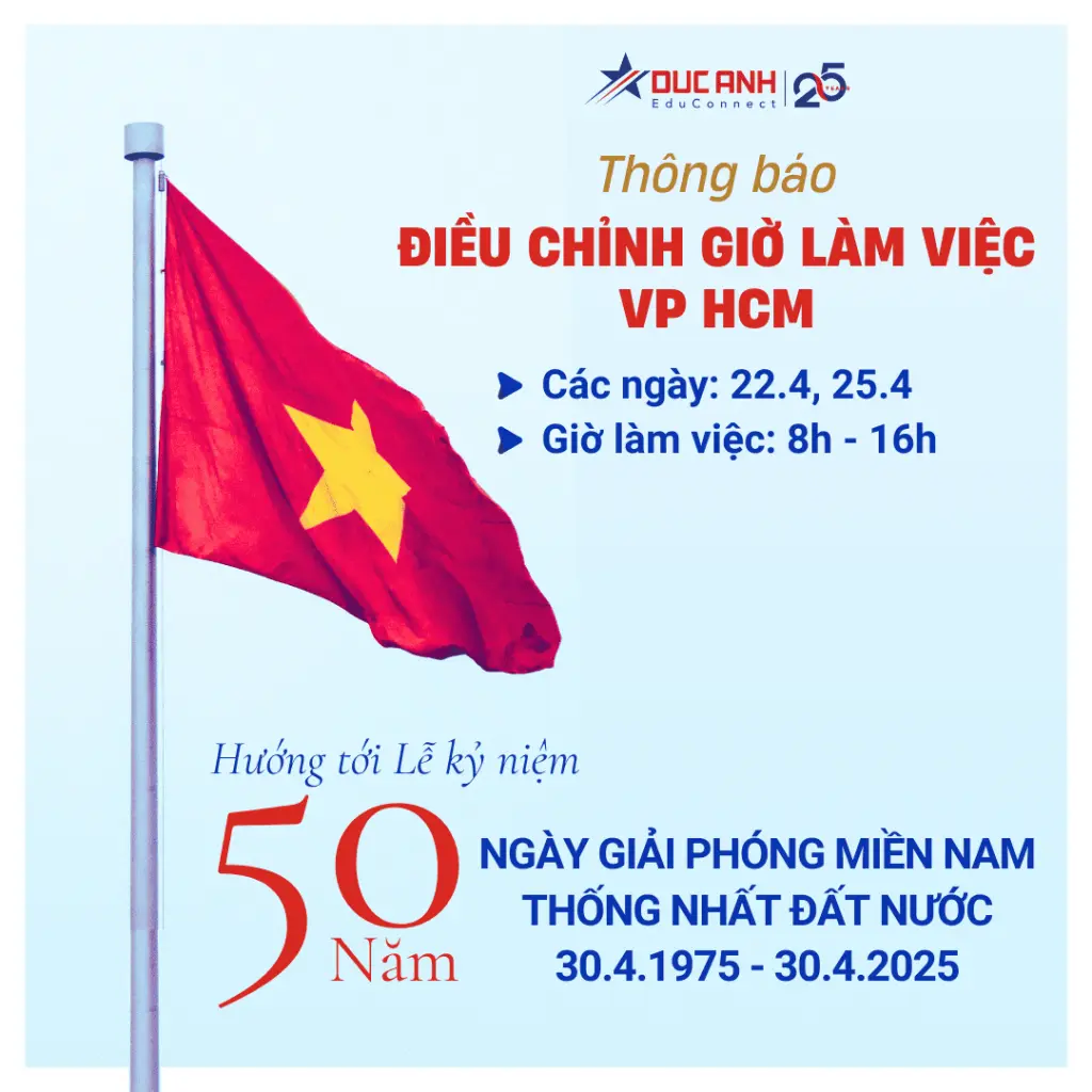 THÔNG BÁO ĐIỀU CHỈNH GIỜ LÀM VIỆC – VP HCM