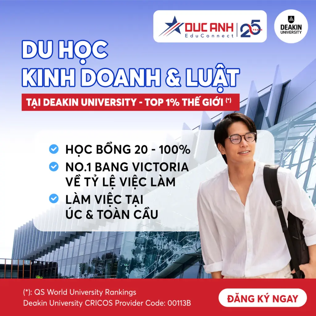 HỌC KINH DOANH & LUẬT TẠI DEAKIN: KHÔNG CHỈ LÀ BẰNG CẤP, MÀ LÀ TƯ DUY & VIỆC LÀM TOÀN CẦU