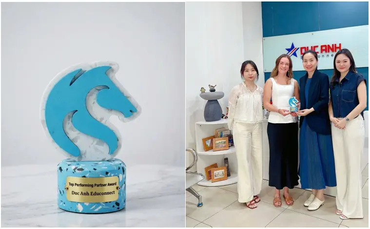 Duc Anh EduConnect Avstraliyaning University of Newcastle universitetidan “TOP PERFORMING PARTNER AWARD” mukofotini qo‘lga kiritdi